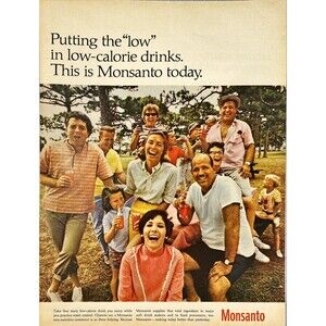 Monsanto Non-nutritive Sweetener "Putting the LOW in Low-Calorie" Print Ad 1967